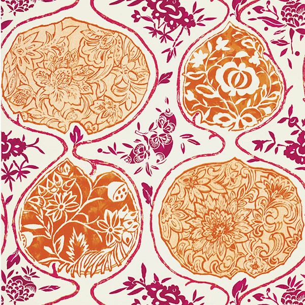 Katsugi - Link And Sepia Fabrics | Schumacher